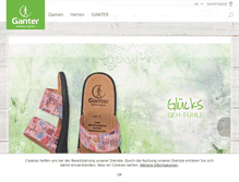 Tablet Screenshot of ganter-shoes.com